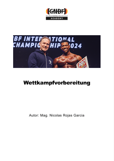 Titelseite des Lehrbriefs für Wettkampfvorbereitung