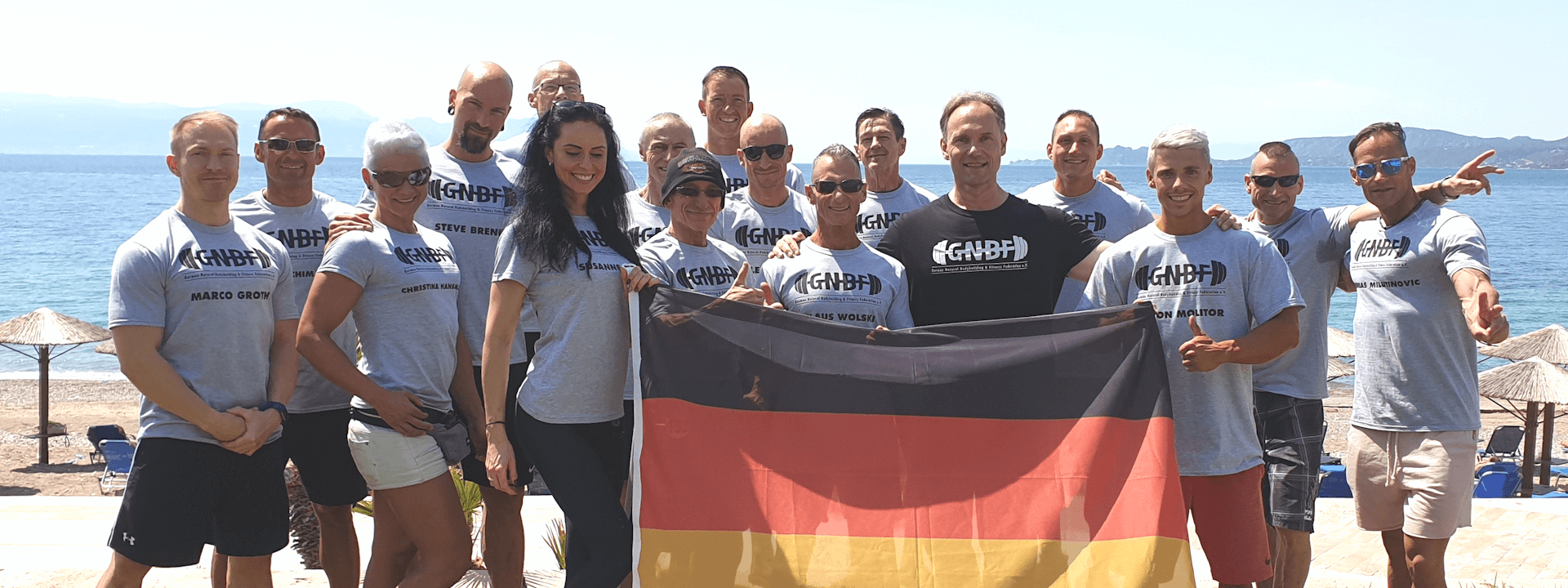 GNBF-Team am Strand